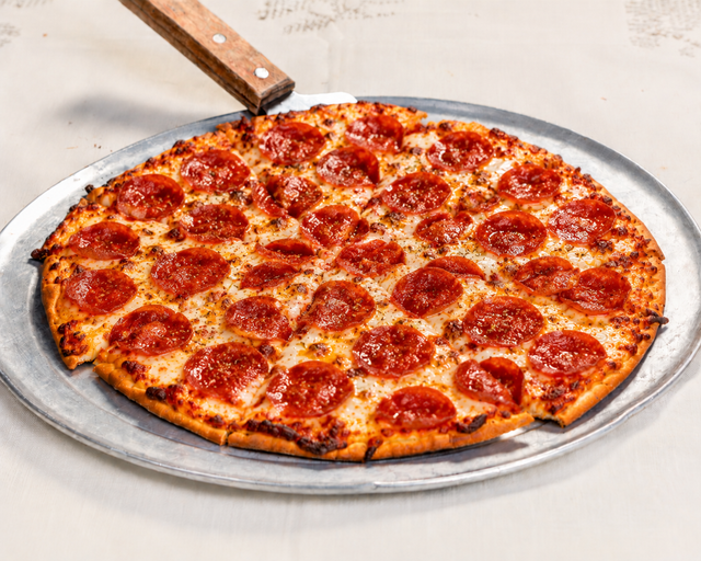 14" Pepperoni Pizza.