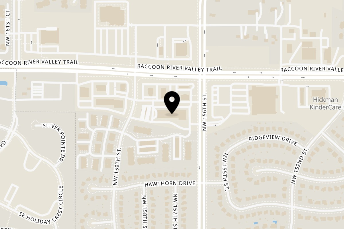 Map showing the location of Rookies Sports Bar & Grill on 2180 NW 156th St in Clive